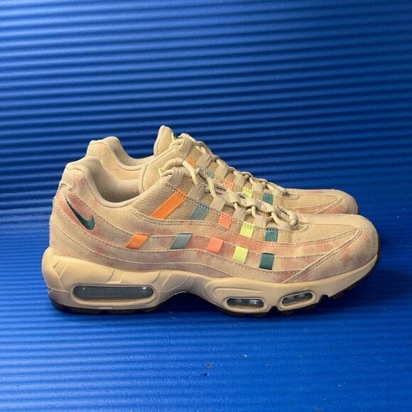 Size 7.5- Nike Air Max 95 N7 2022 Brown Green Orange Blue Suede (DQ7604-200) - Picture 1 of 8
